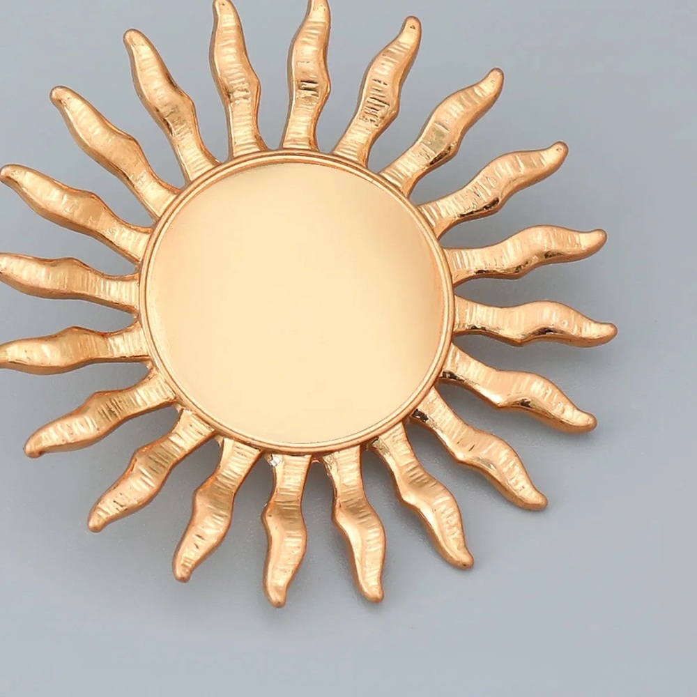 New - Zara Golden Sun Earrings 1 pair - Picture 11 of 16
